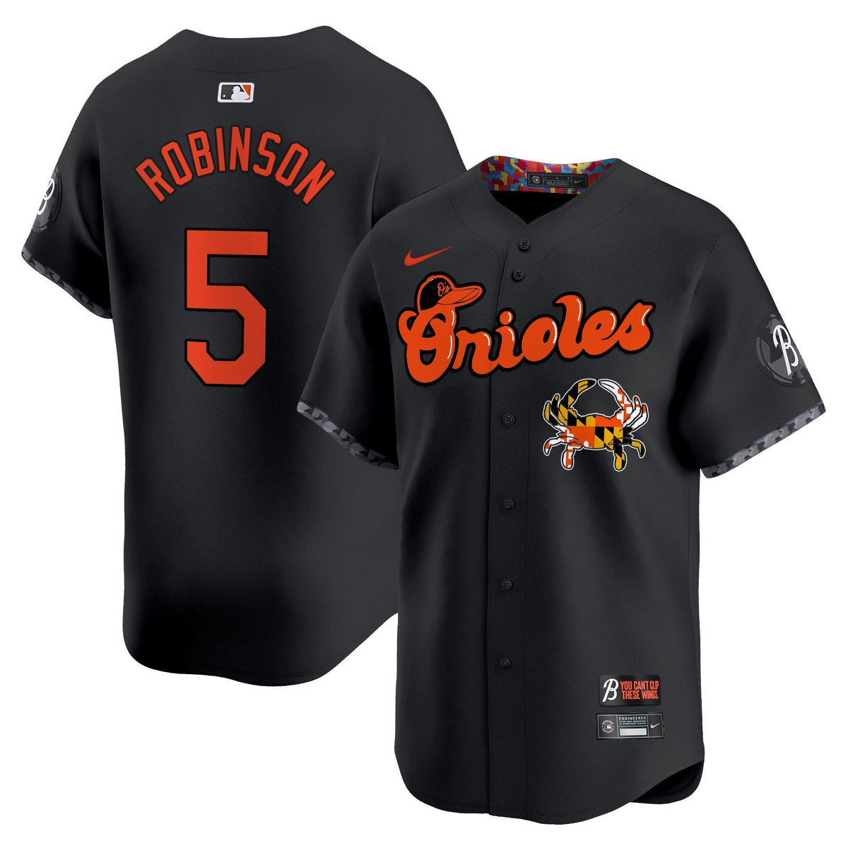 Baltimore Orioles Maryland Blue Crab Vapor Premier Limited Jersey - Stitched