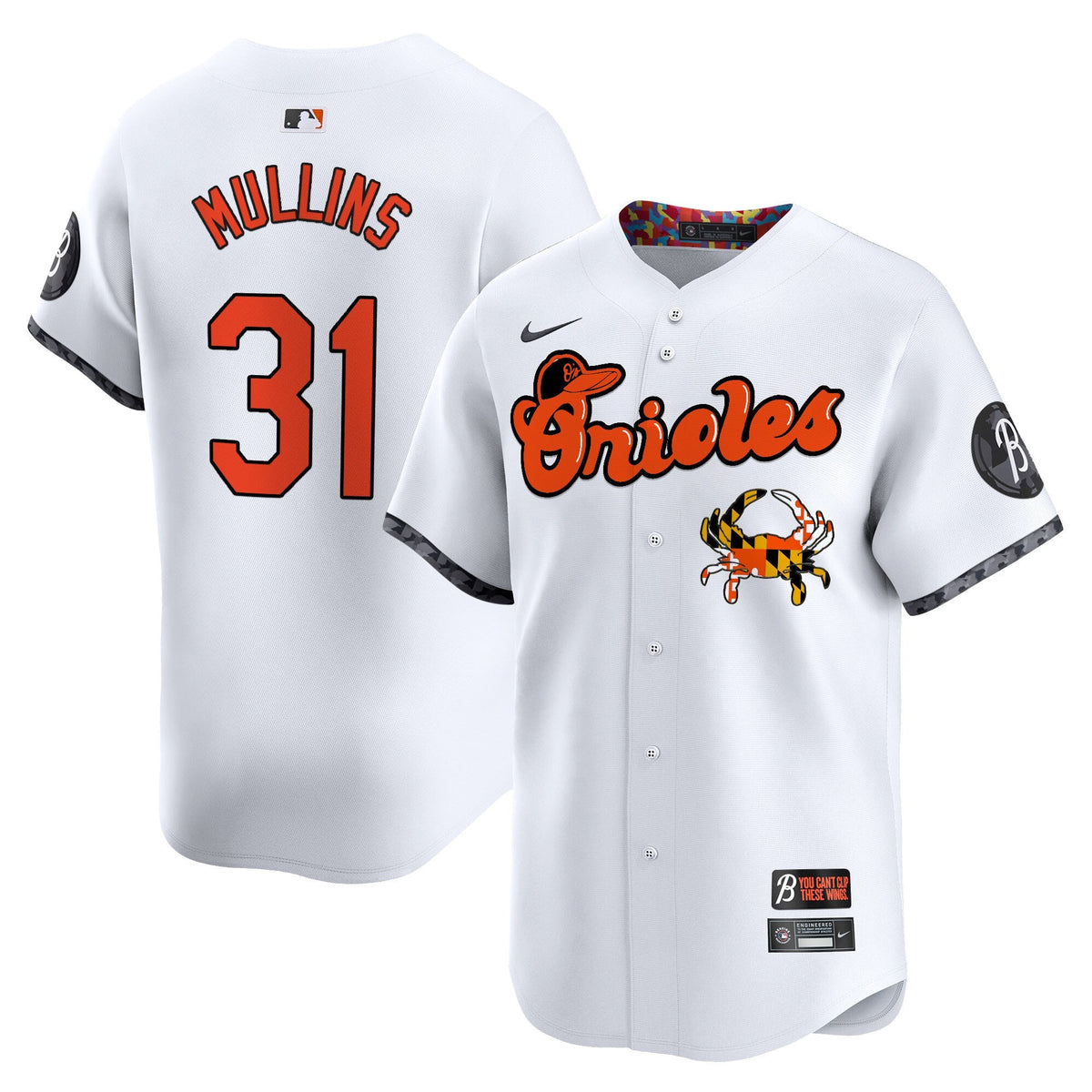 Baltimore Orioles Maryland Blue Crab Vapor Premier Limited Jersey - Stitched