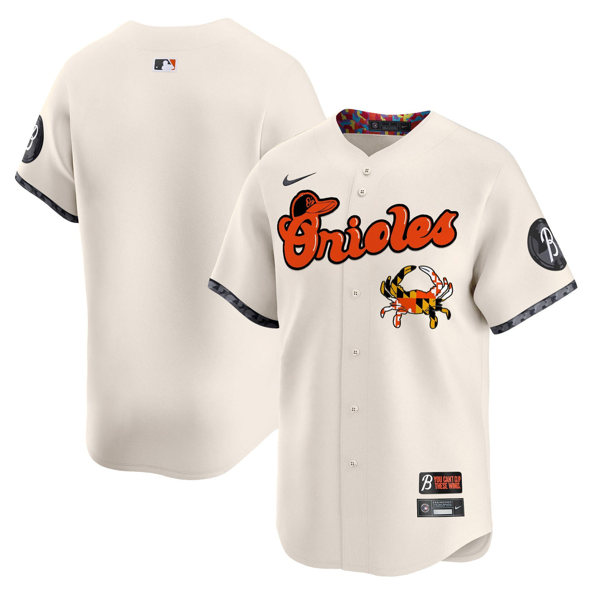 Baltimore Orioles Maryland Blue Crab Vapor Premier Limited Jersey - Stitched