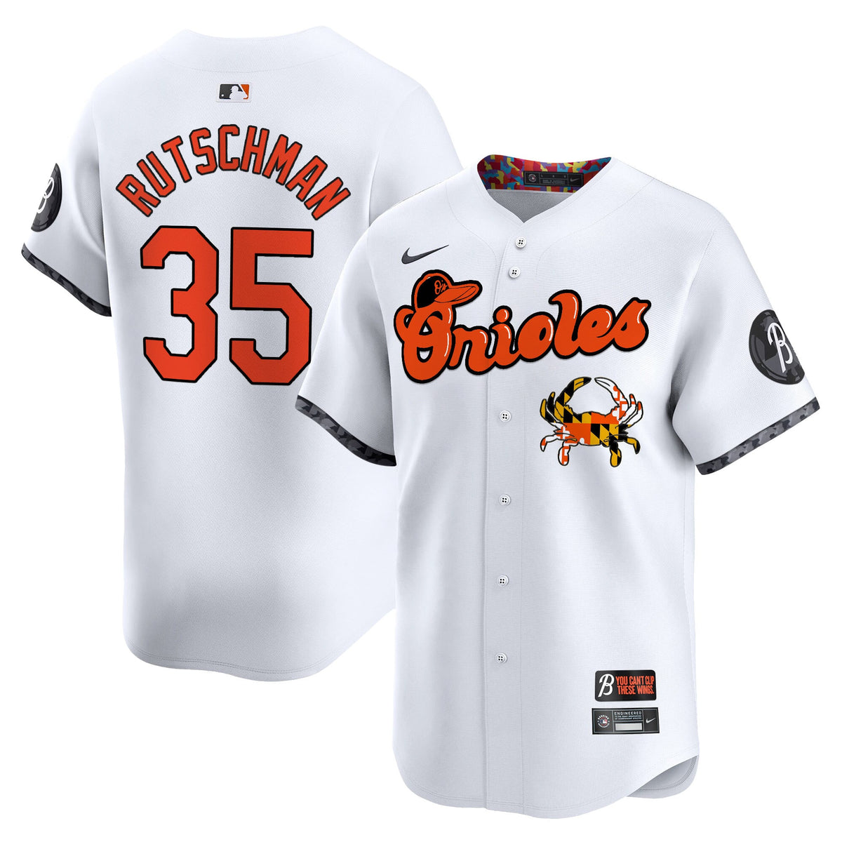 Baltimore Orioles Maryland Blue Crab Vapor Premier Limited Jersey - Stitched