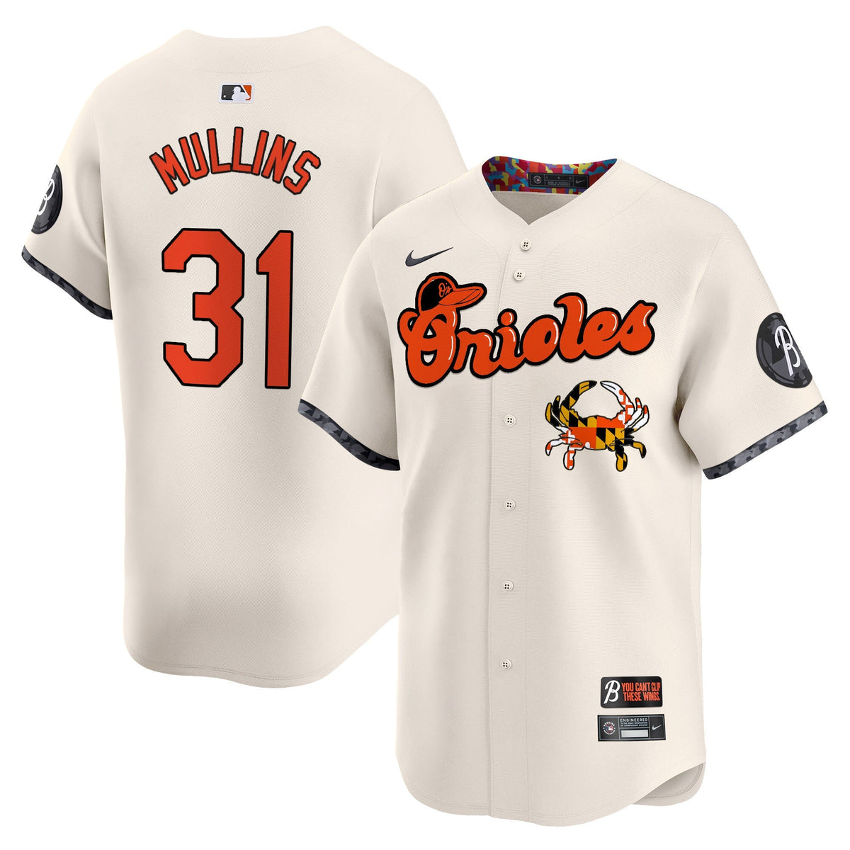 Baltimore Orioles Maryland Blue Crab Vapor Premier Limited Jersey - Stitched