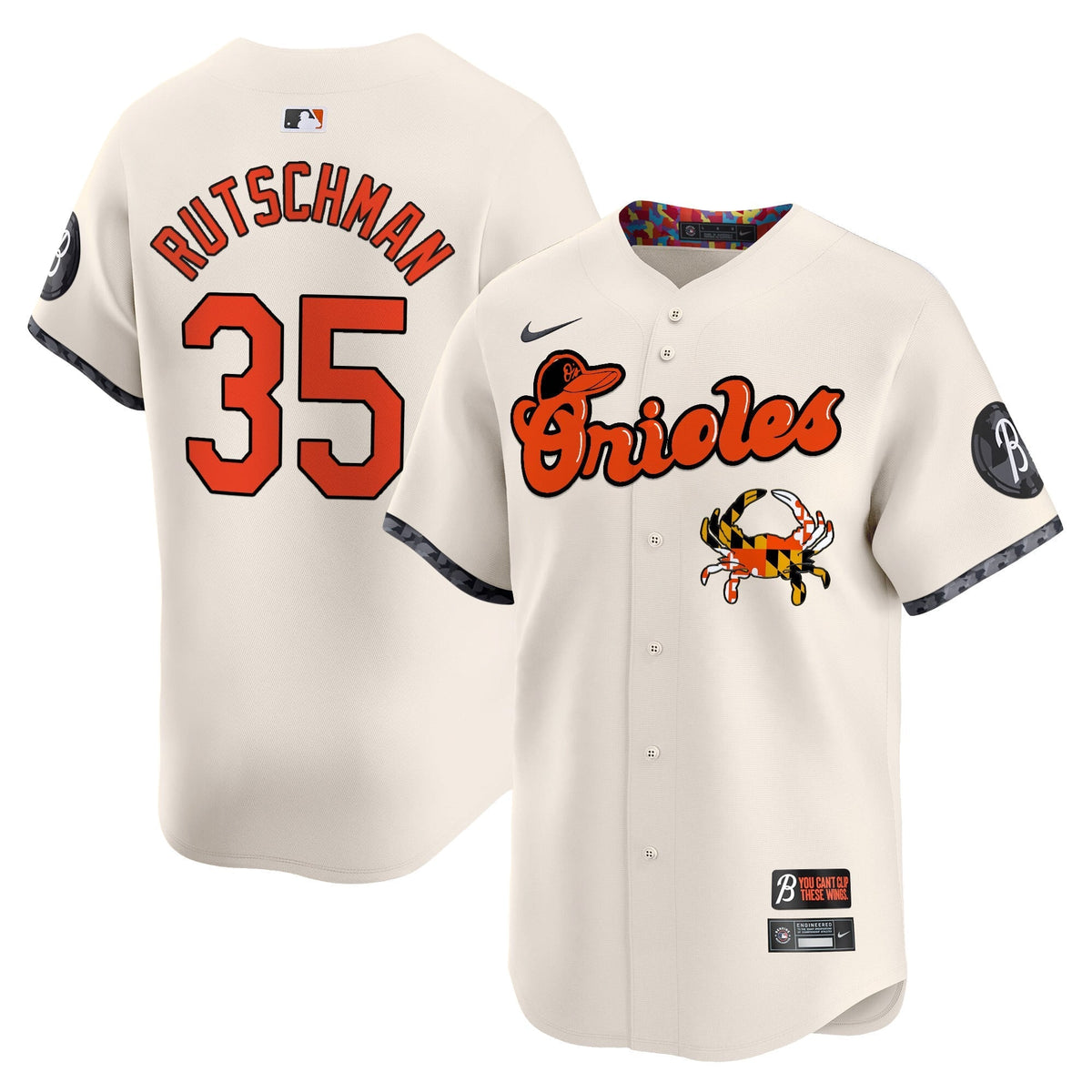 Baltimore Orioles Maryland Blue Crab Vapor Premier Limited Jersey - Stitched