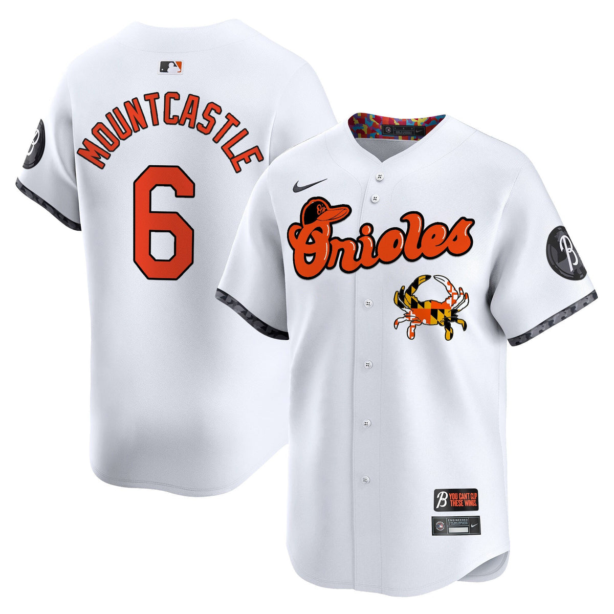 Baltimore Orioles Maryland Blue Crab Vapor Premier Limited Jersey - Stitched