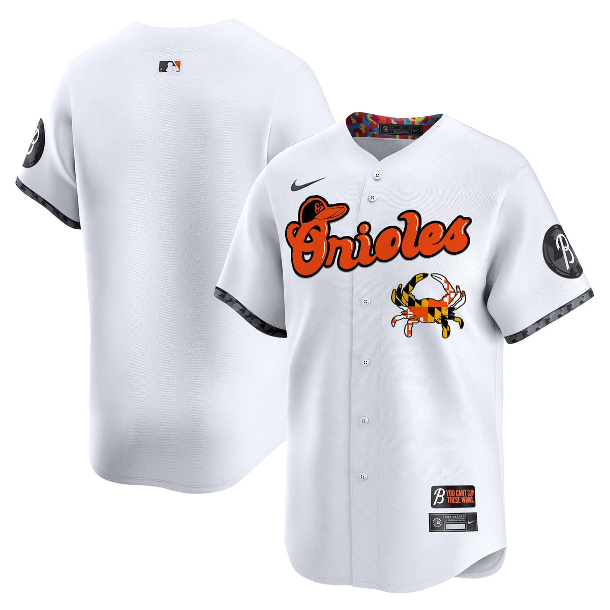 Baltimore Orioles Maryland Blue Crab Vapor Premier Limited Jersey - Stitched
