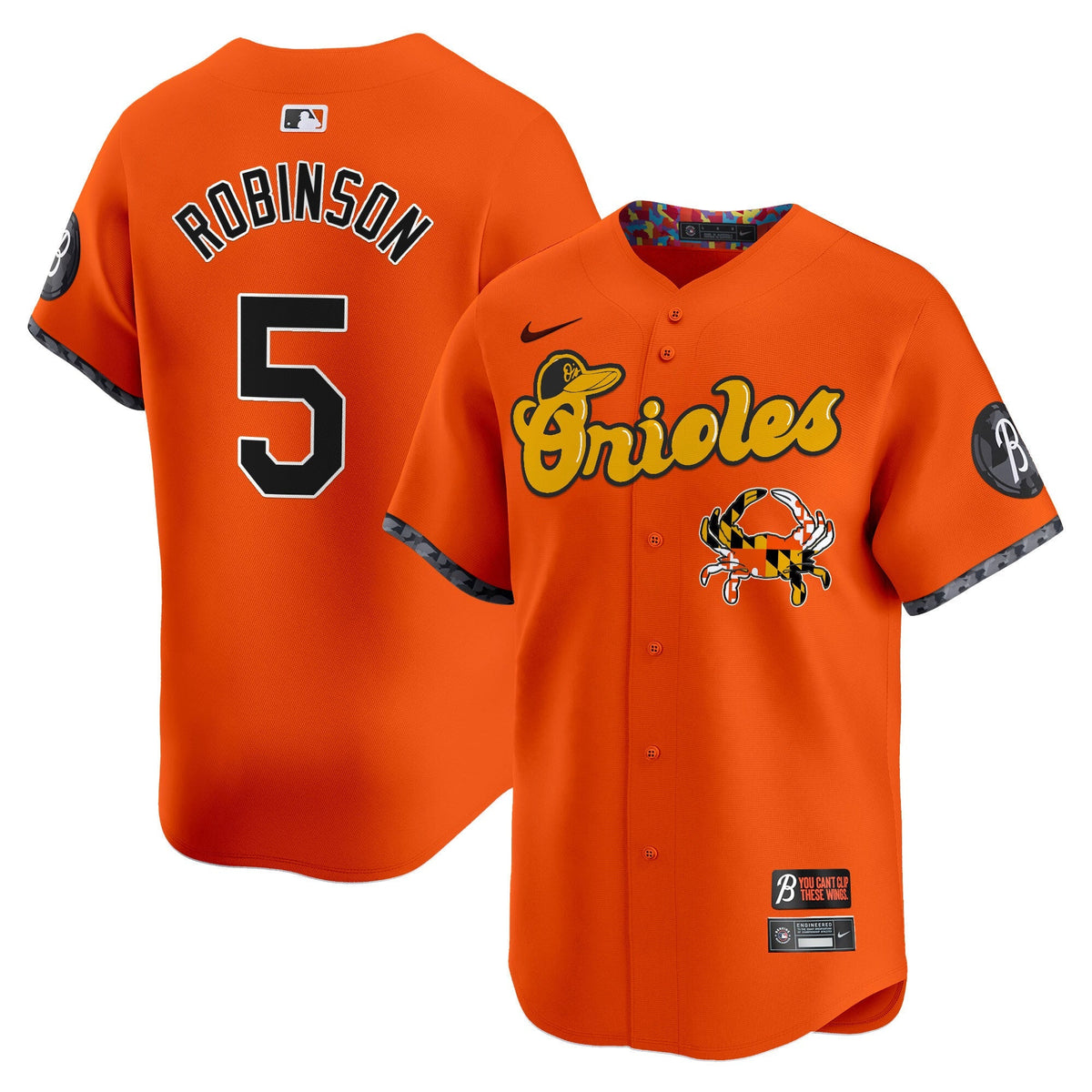 Baltimore Orioles Maryland Blue Crab Vapor Premier Limited Jersey - Stitched