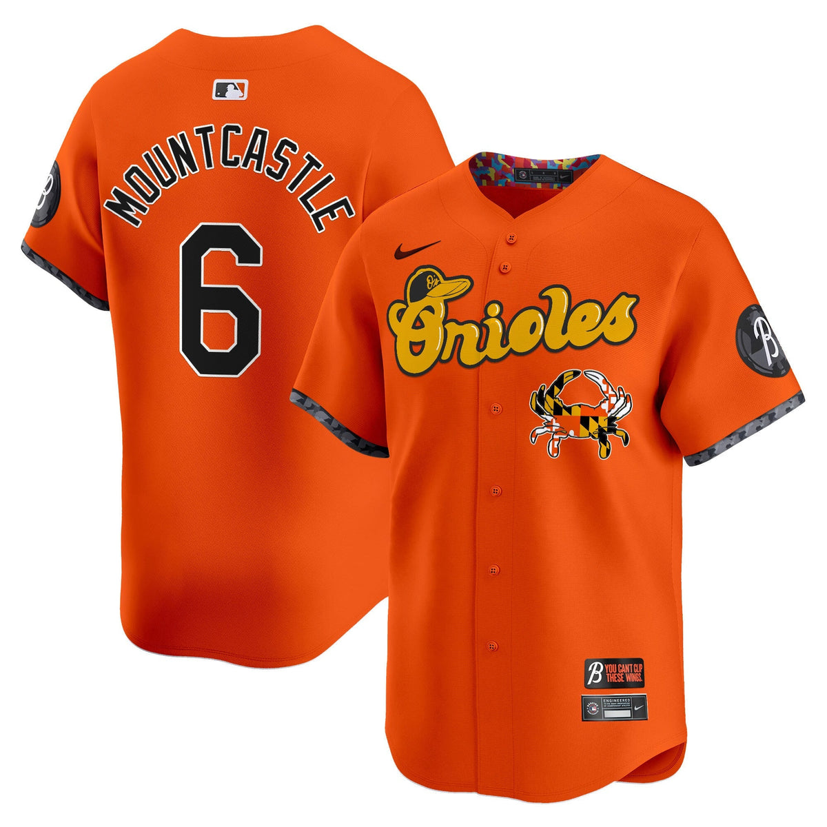 Baltimore Orioles Maryland Blue Crab Vapor Premier Limited Jersey - Stitched