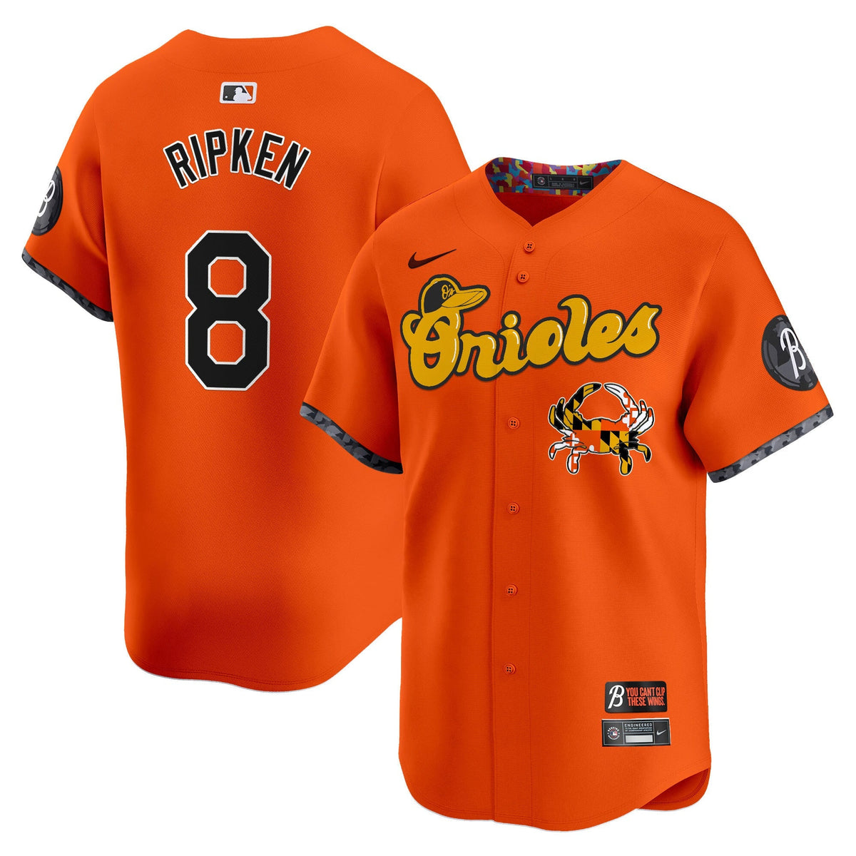 Baltimore Orioles Maryland Blue Crab Vapor Premier Limited Jersey - Stitched