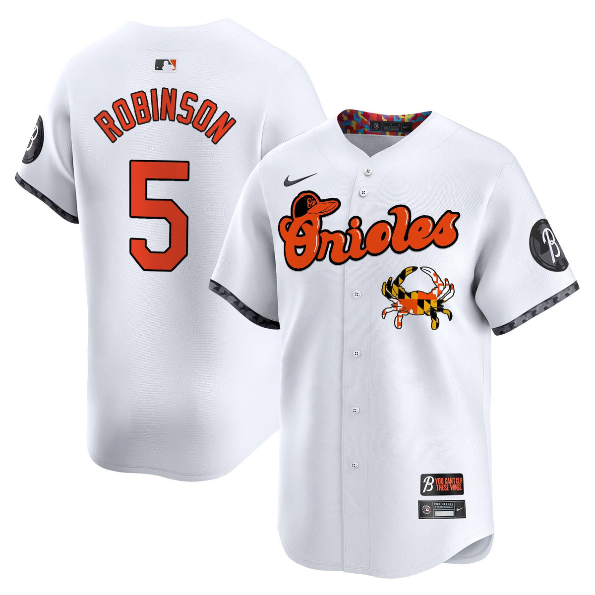 Baltimore Orioles Maryland Blue Crab Vapor Premier Limited Jersey - Stitched