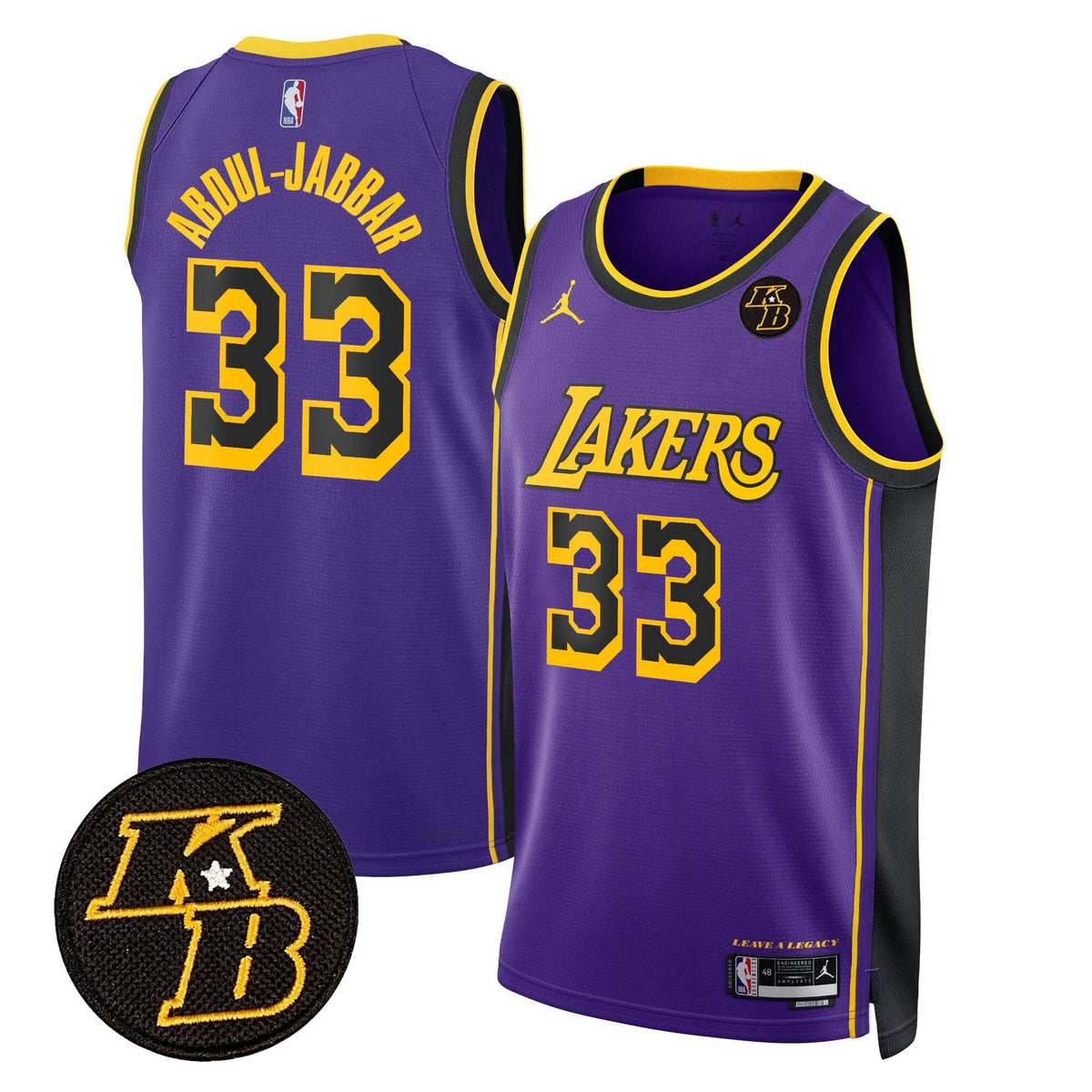 Los Angeles Lakers Kobe Bryant Patch Swingman Jersey - Stitched
