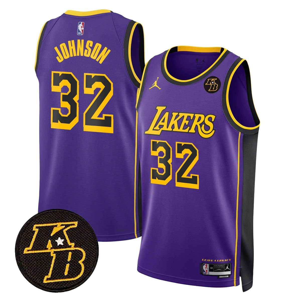 Los Angeles Lakers Kobe Bryant Patch Swingman Jersey - Stitched