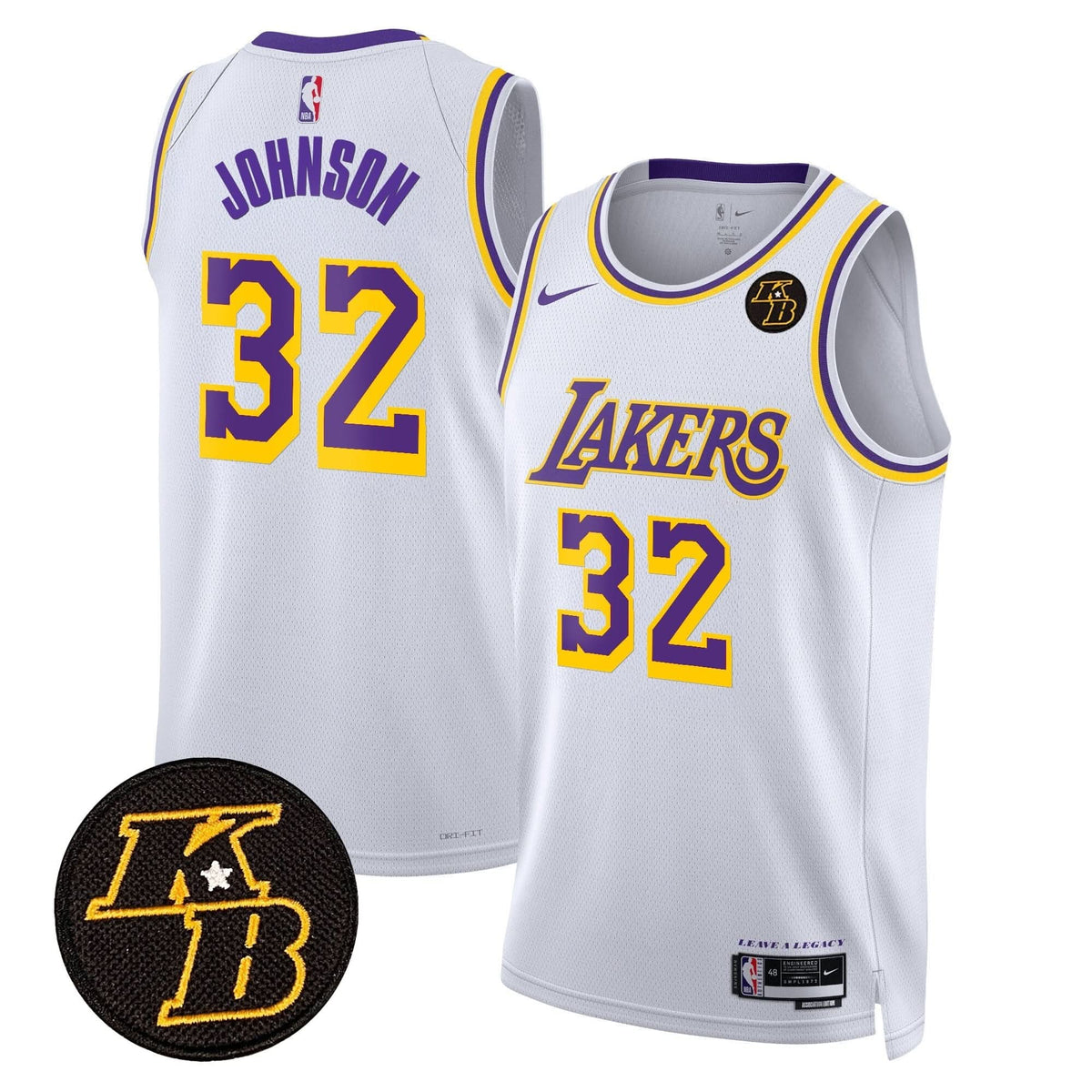 Los Angeles Lakers Kobe Bryant Patch Swingman Jersey - Stitched