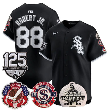Chicago White Sox 125th Anniversary - World Series Champions Jersey - Stitched-Cuztomshoes