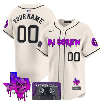 Houston Astros DJ Screw Patch Vapor Premier Limited Custom Jersey V2 - Stitched-Cuztomshoes