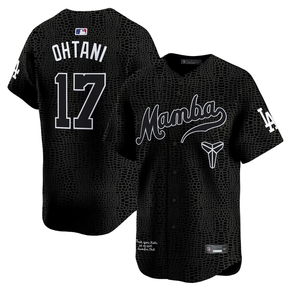 Los Angeles Dodgers Kobe Bryant Mamba Vapor Premier Limited Jersey - Stitched-Cuztomshoes