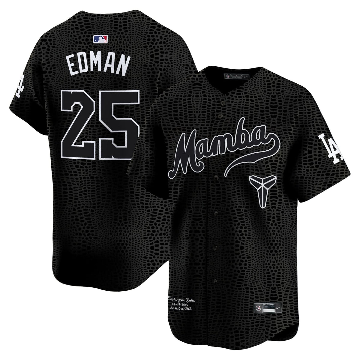 Los Angeles Dodgers Kobe Bryant Mamba Vapor Premier Limited Jersey - Stitched-Cuztomshoes