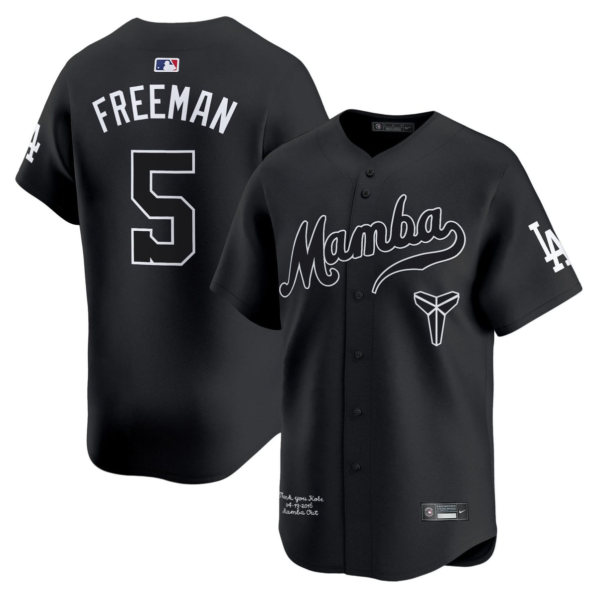 Los Angeles Dodgers Kobe Bryant Mamba Vapor Premier Limited Jersey - Stitched-Cuztomshoes