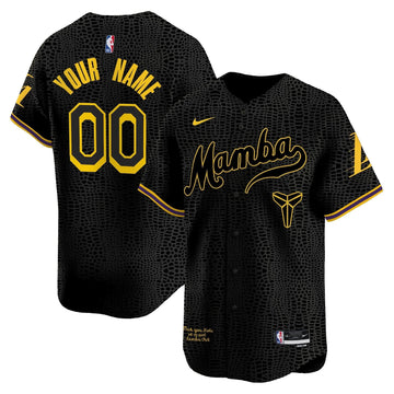Los Angeles Lakers Kobe Bryant Mamba Vapor Baseball Custom Jersey - Stitched