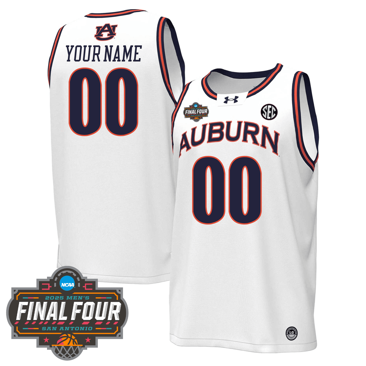 Auburn Tigers Basketball 24/25 Jersey - Final Four Patch