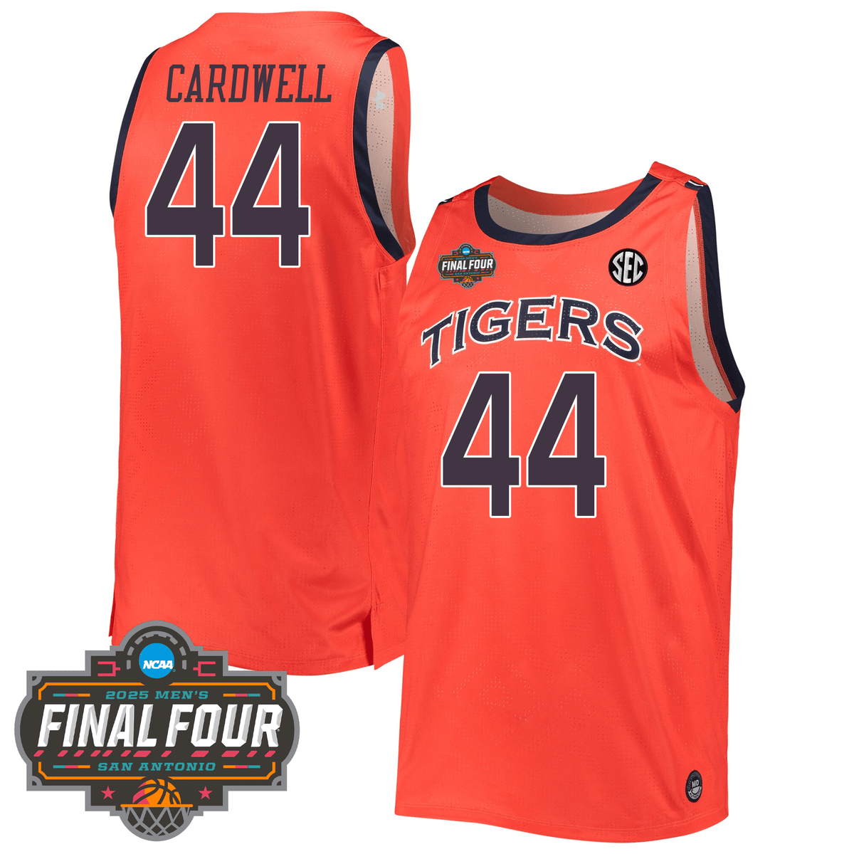 Auburn Tigers Basketball 24/25 Jersey - Final Four Patch