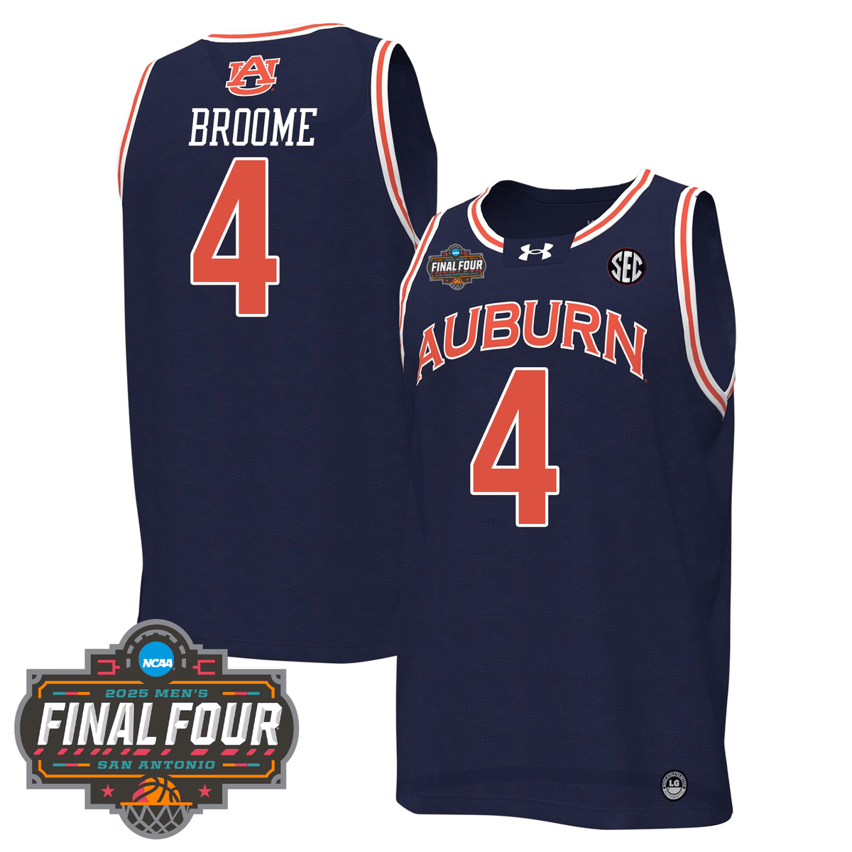 Auburn Tigers Basketball 24/25 Jersey - Final Four Patch