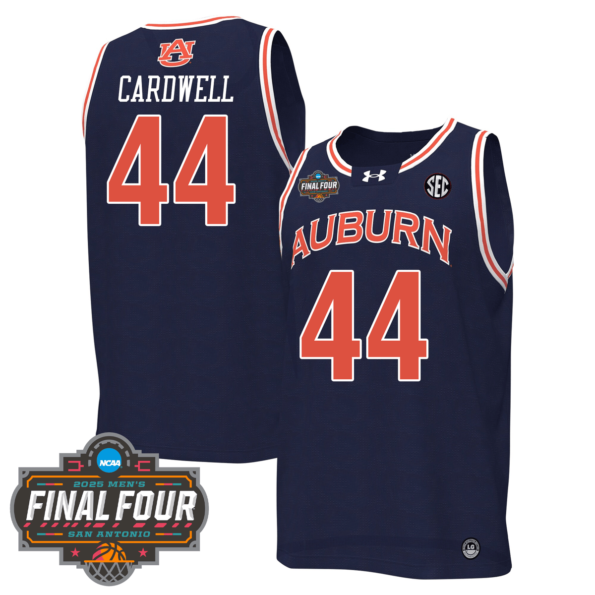 Auburn Tigers Basketball 24/25 Jersey - Final Four Patch