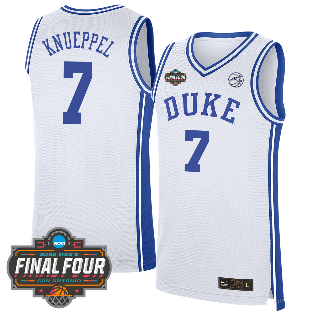 Duke Blue Devils Basketball 24/25 Jersey - Final Four Patch