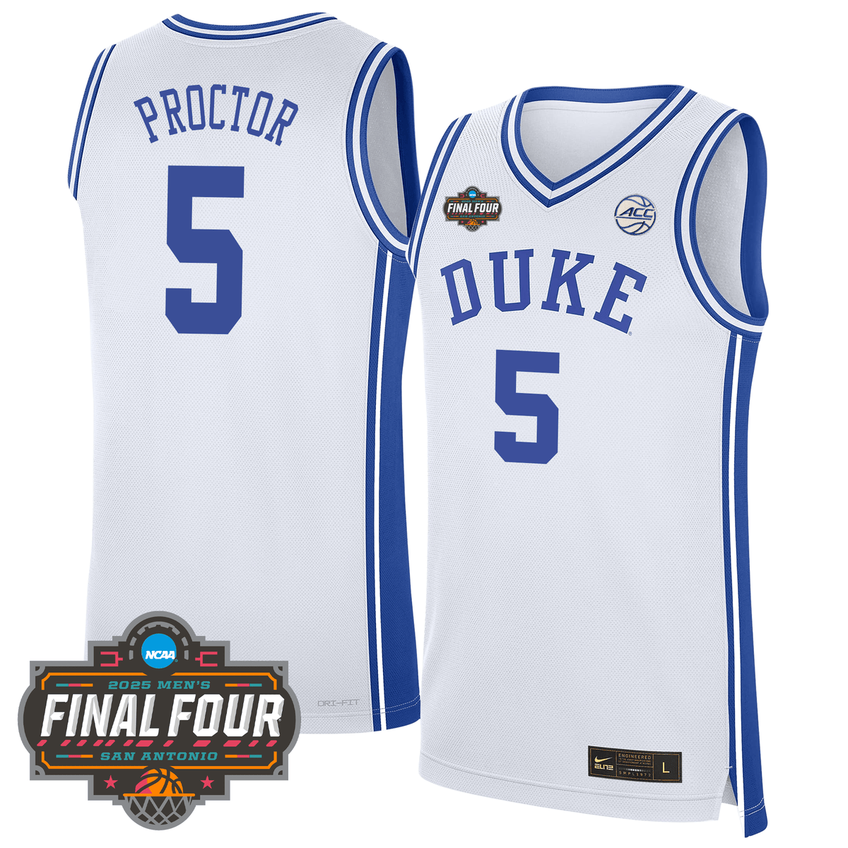 Duke Blue Devils Basketball 24/25 Jersey - Final Four Patch