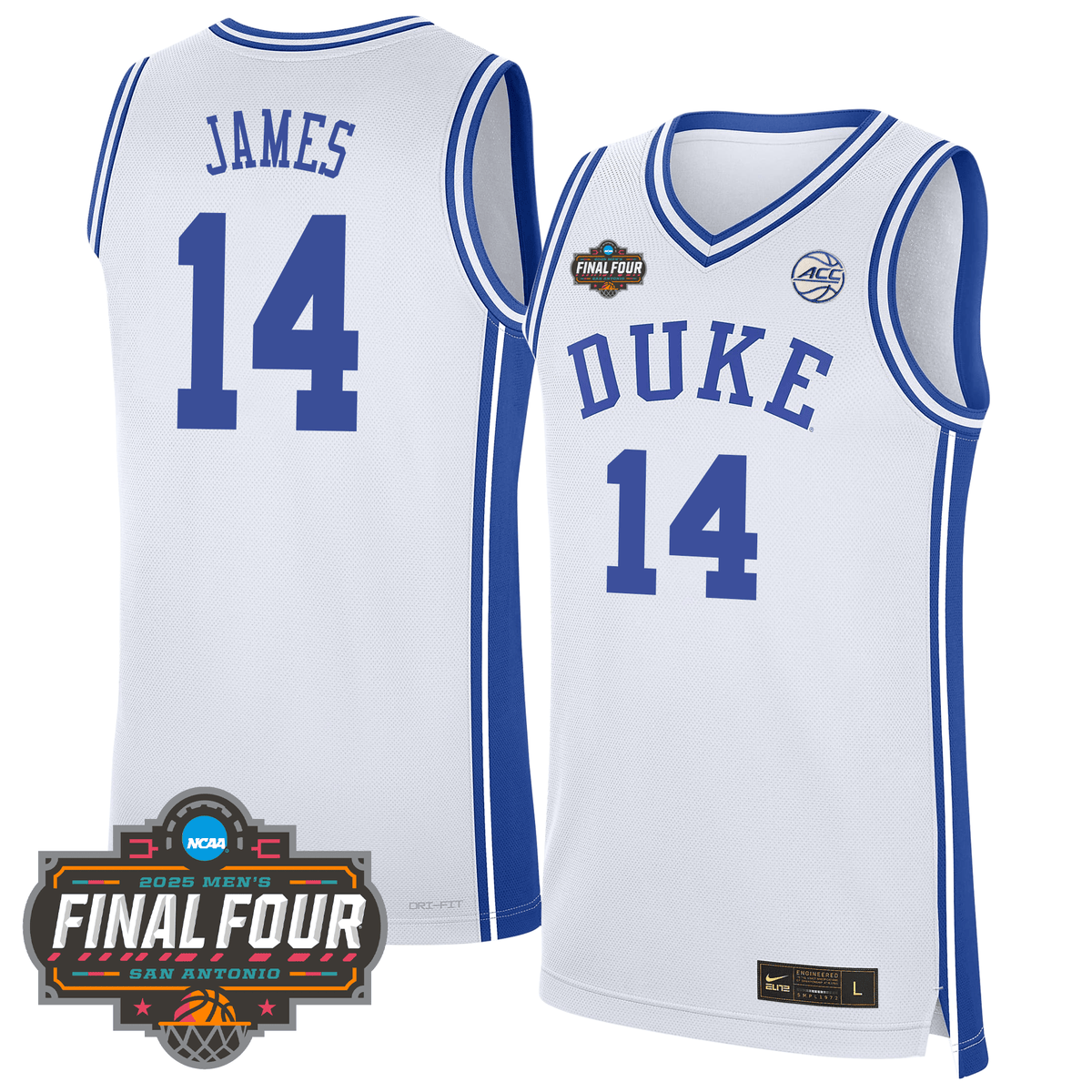 Duke Blue Devils Basketball 24/25 Jersey - Final Four Patch