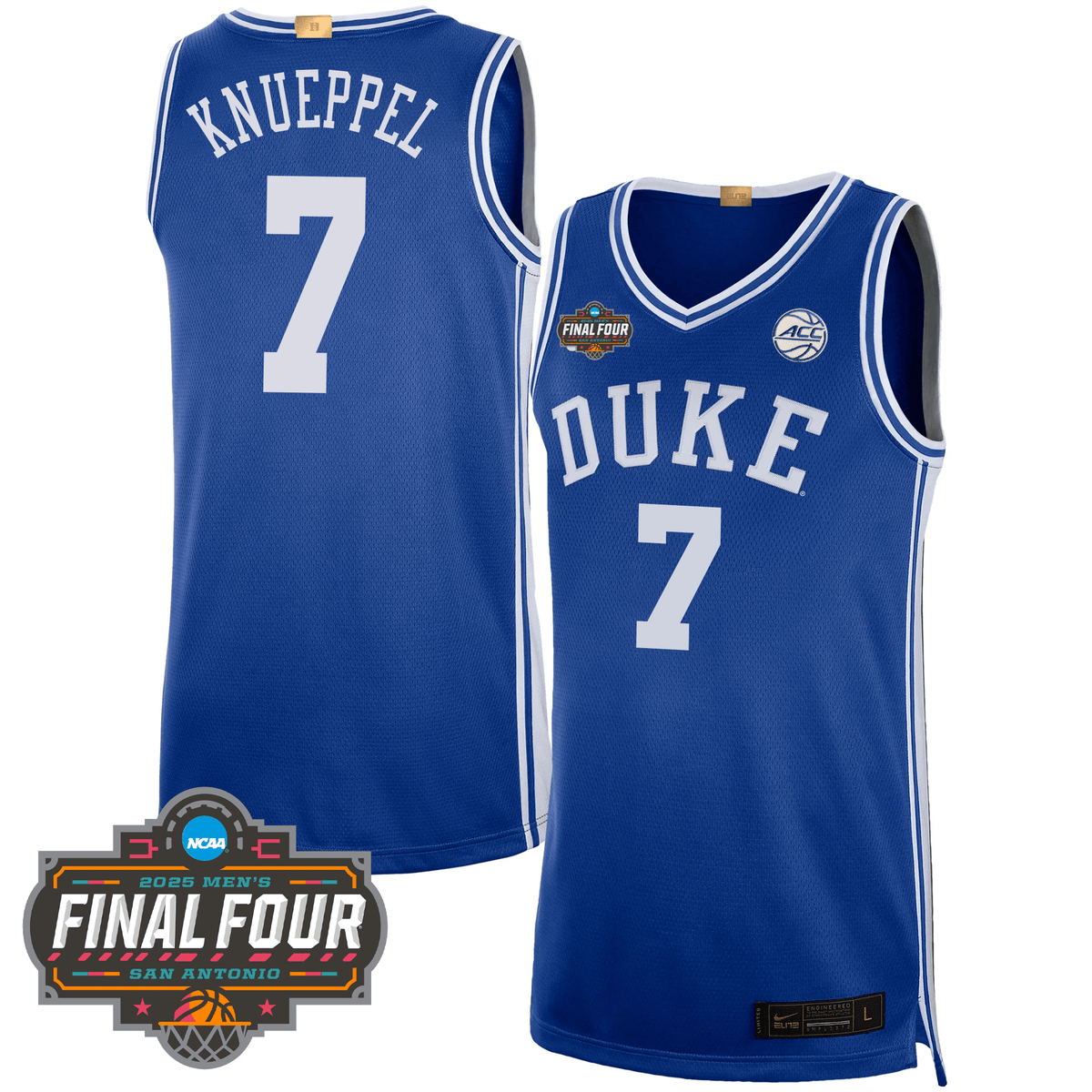 Duke Blue Devils Basketball 24/25 Jersey - Final Four Patch