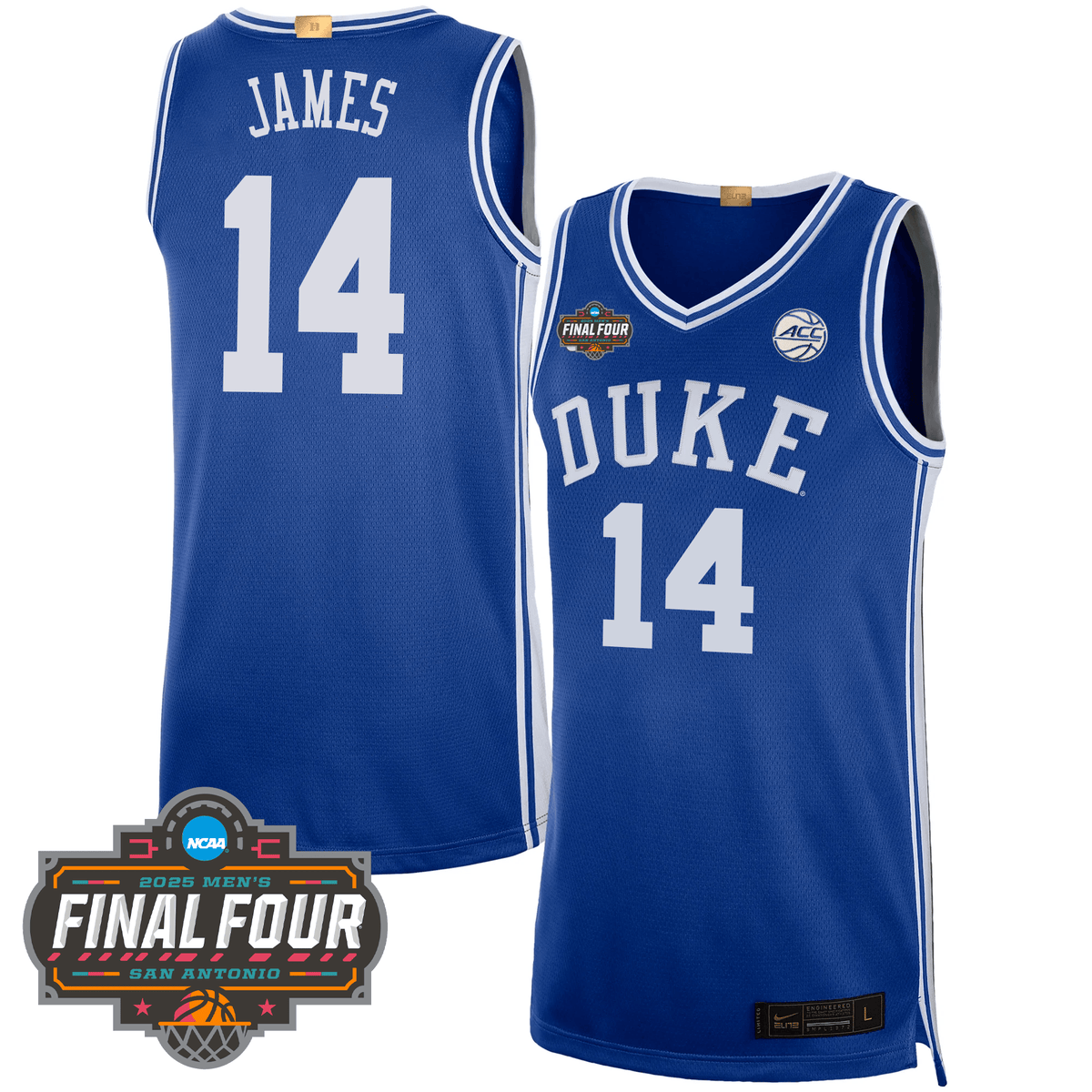 Duke Blue Devils Basketball 24/25 Jersey - Final Four Patch