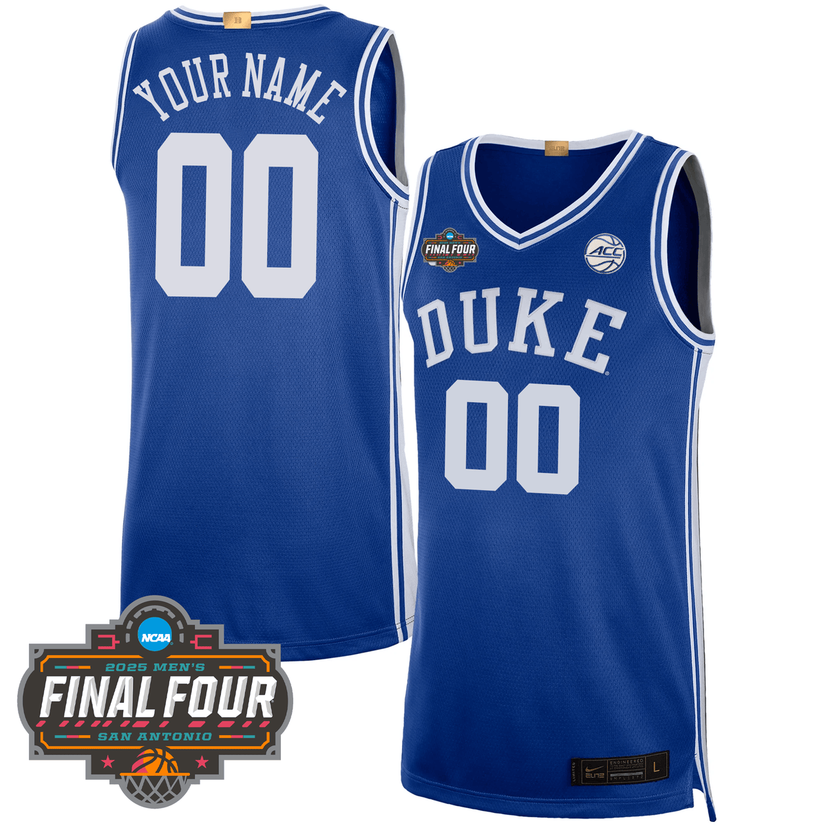 Duke Blue Devils Basketball 24/25 Jersey - Final Four Patch
