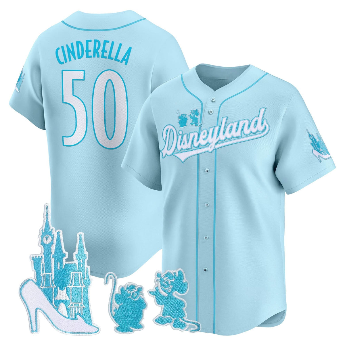 Unisex DN Princess Vapor Baseball Jersey - Stitched-Cuztomshoes