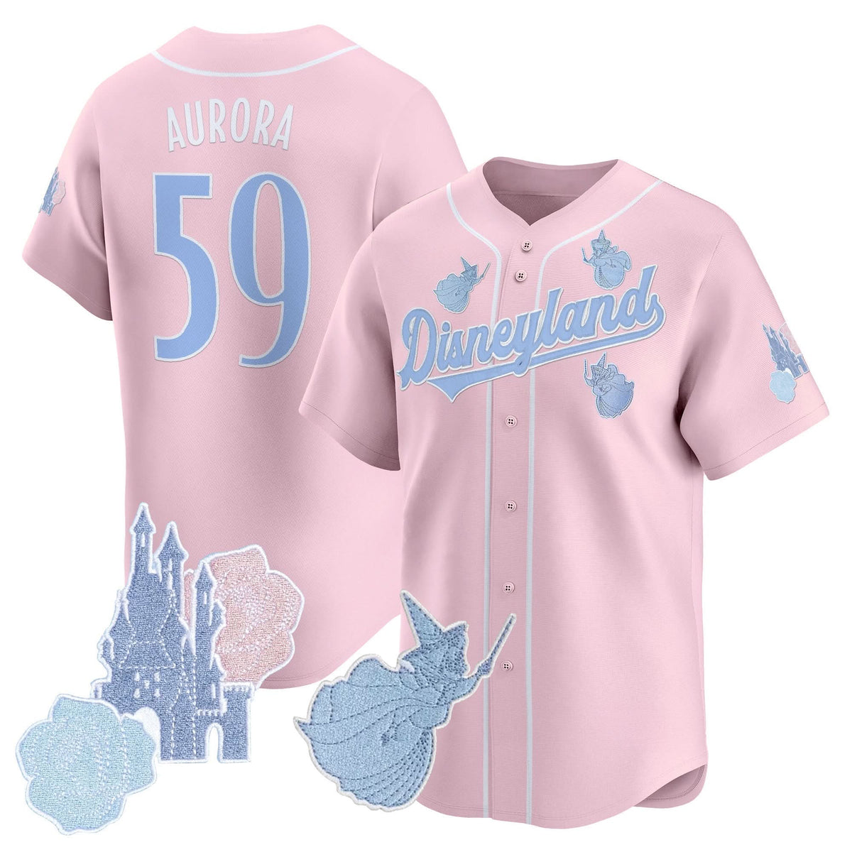 Unisex DN Princess Vapor Baseball Jersey - Stitched-Cuztomshoes