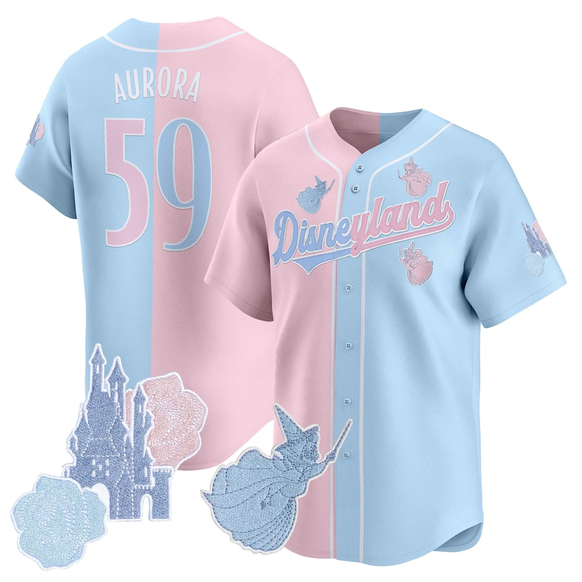 Unisex DN Princess Vapor Baseball Jersey - Stitched-Cuztomshoes