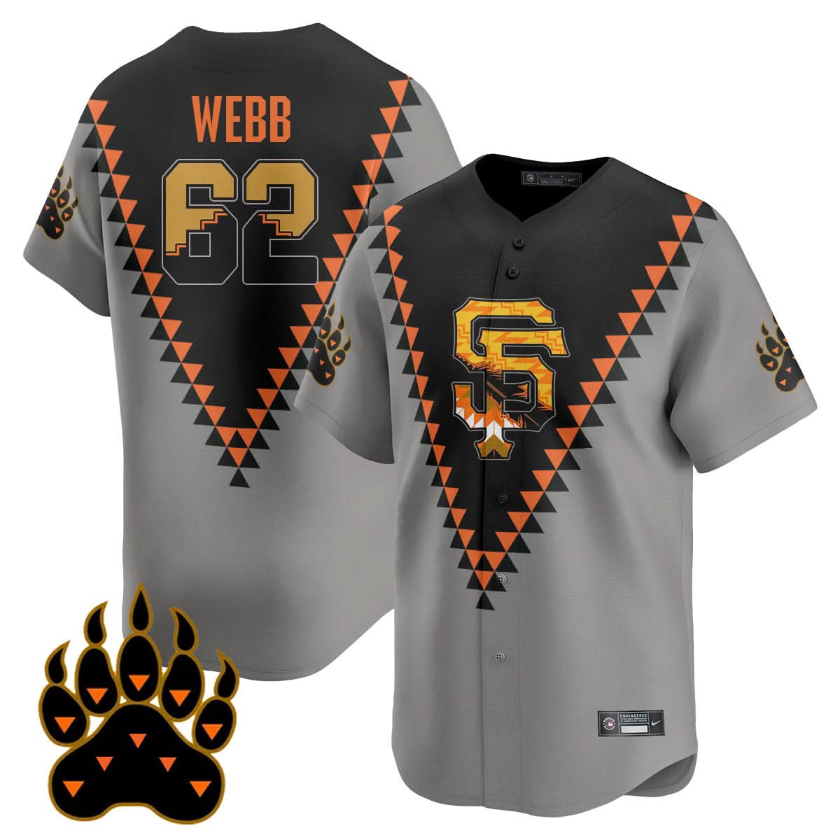 San Francisco Giants Native American Heritage Jersey - Stitched