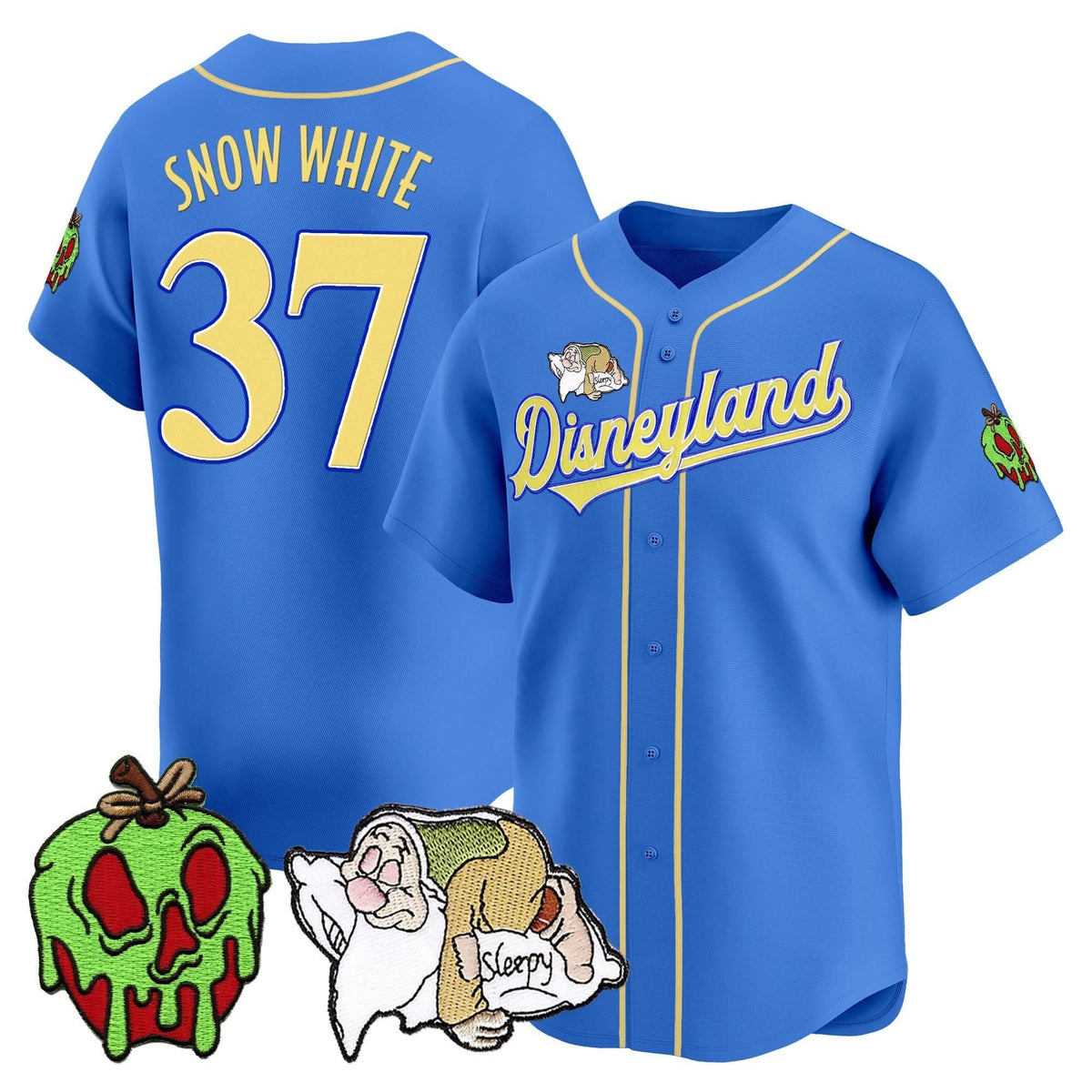 Unisex DN Princess Vapor Baseball Jersey - Stitched-Cuztomshoes