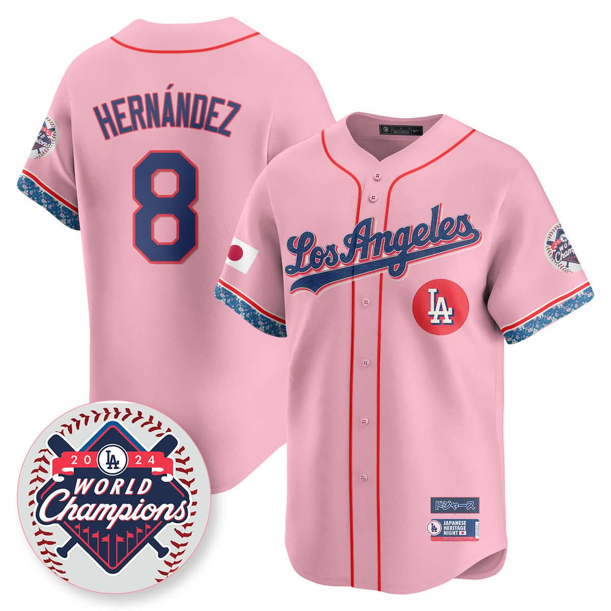 Los Angeles Dodgers Japanese Heritage Night Jersey - Stitched