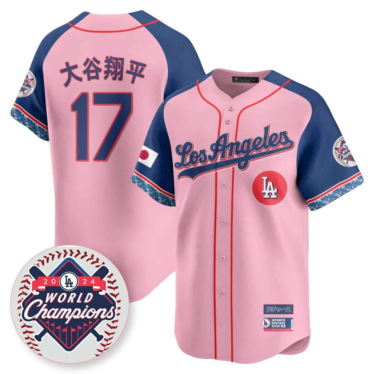 Los Angeles Dodgers Japanese Heritage Night Jersey - Stitched