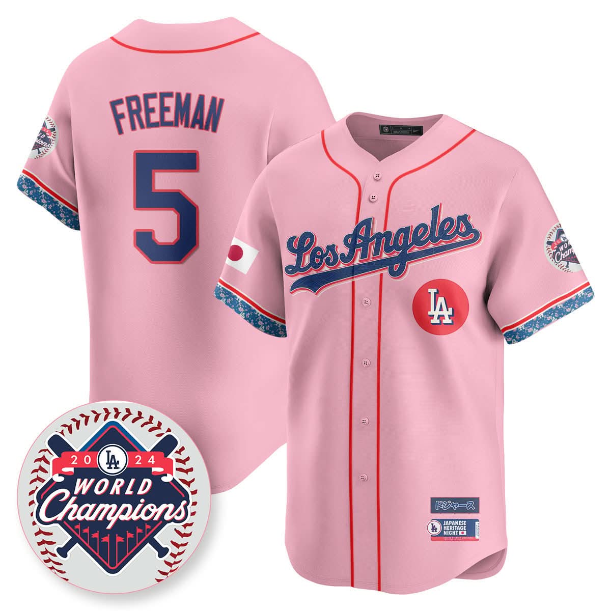Los Angeles Dodgers Japanese Heritage Night Jersey - Stitched