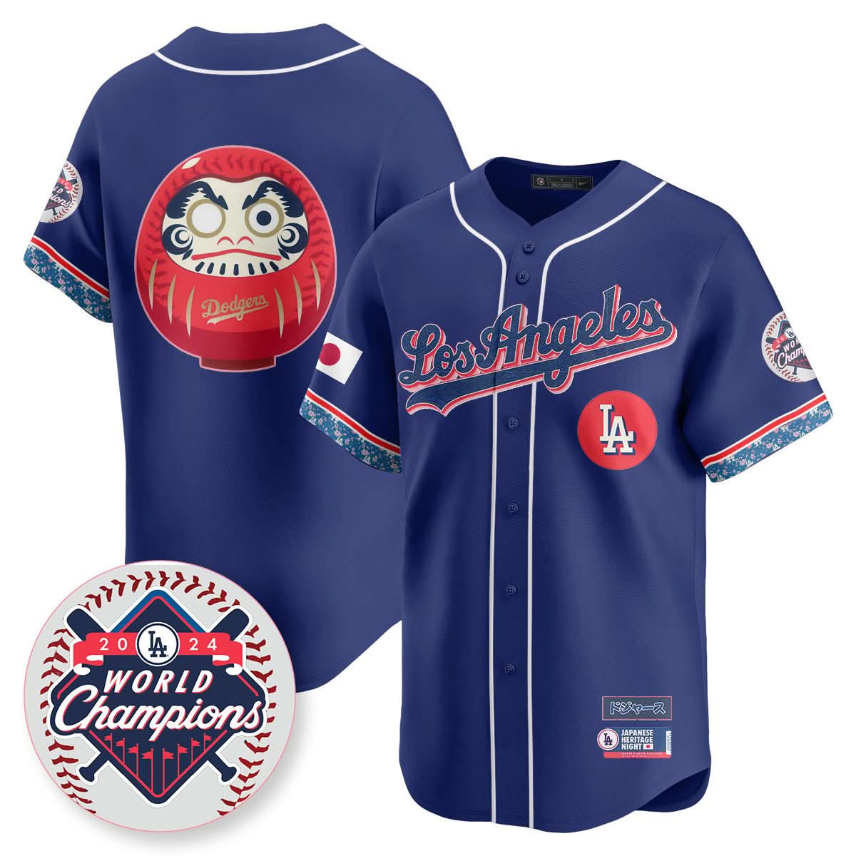 Los Angeles Dodgers Japanese Heritage Night Jersey - Stitched
