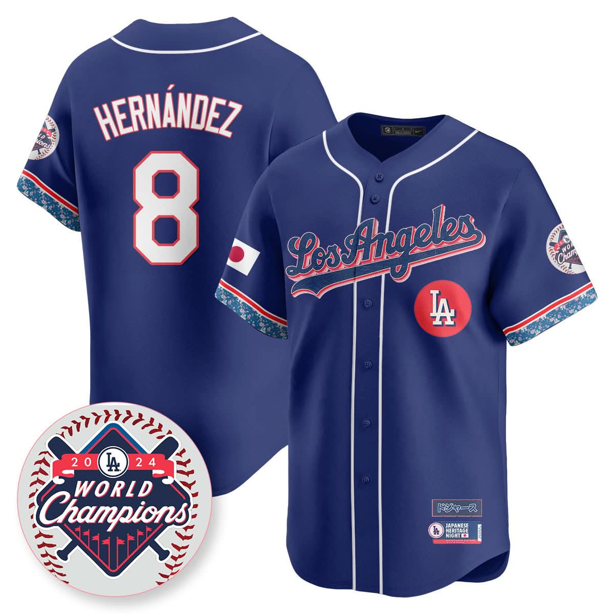 Los Angeles Dodgers Japanese Heritage Night Jersey - Stitched