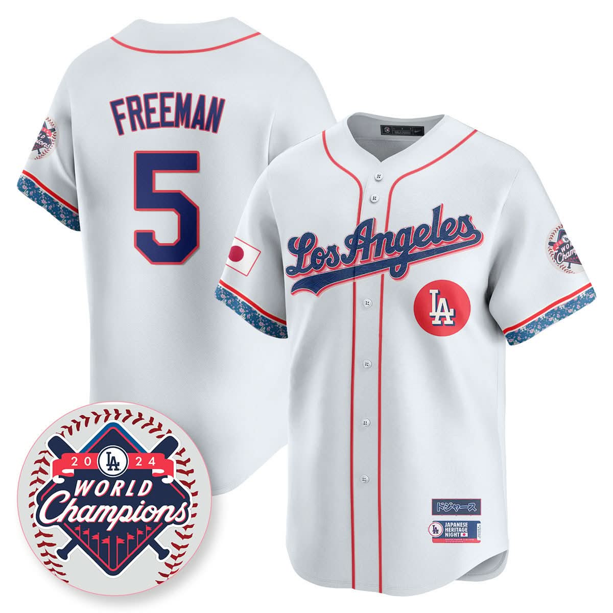 Los Angeles Dodgers Japanese Heritage Night Jersey - Stitched