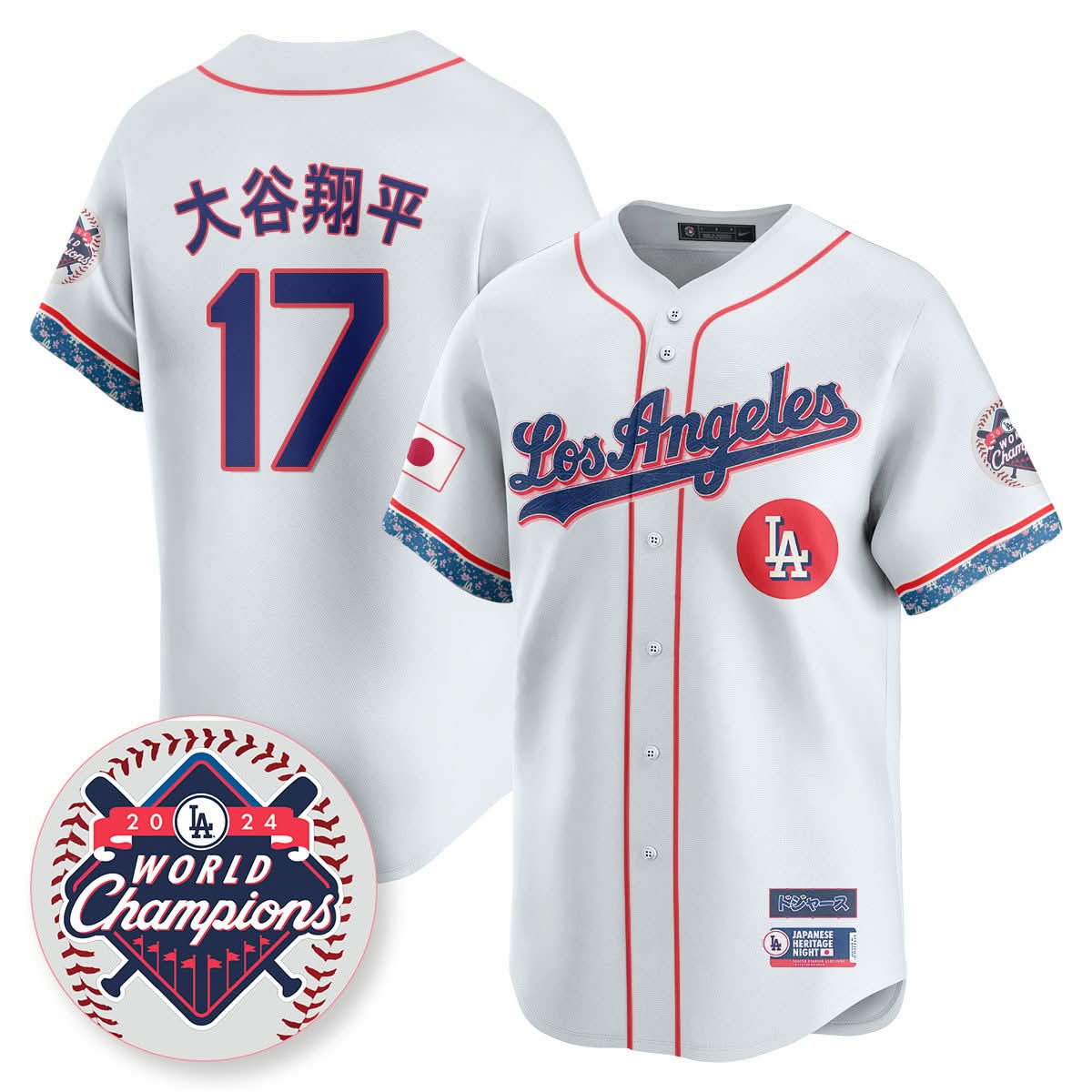 Los Angeles Dodgers Japanese Heritage Night Jersey - Stitched