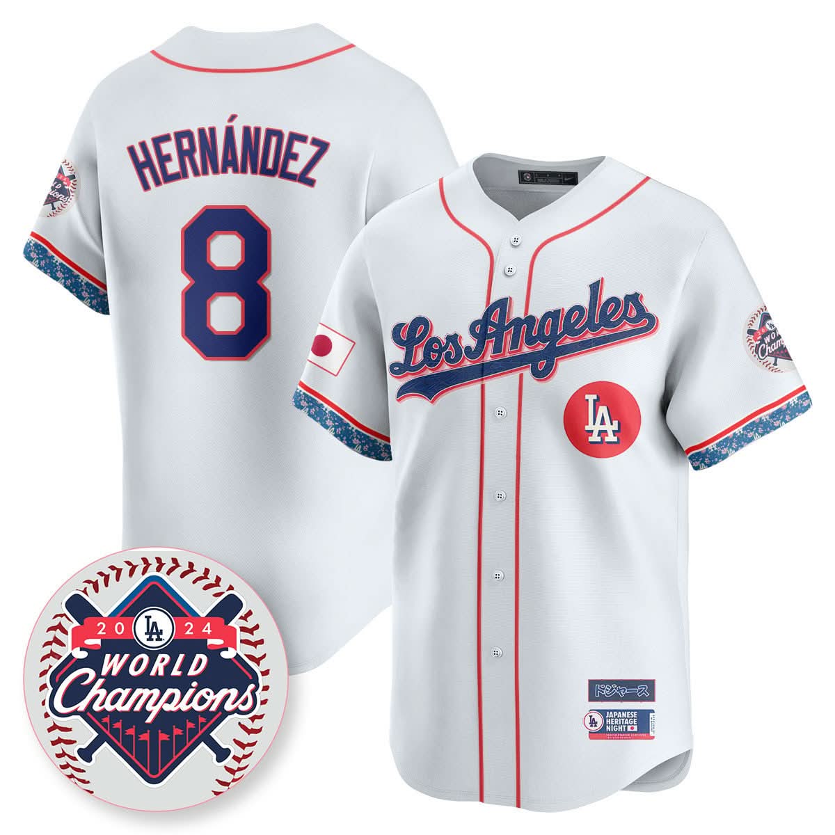 Los Angeles Dodgers Japanese Heritage Night Jersey - Stitched