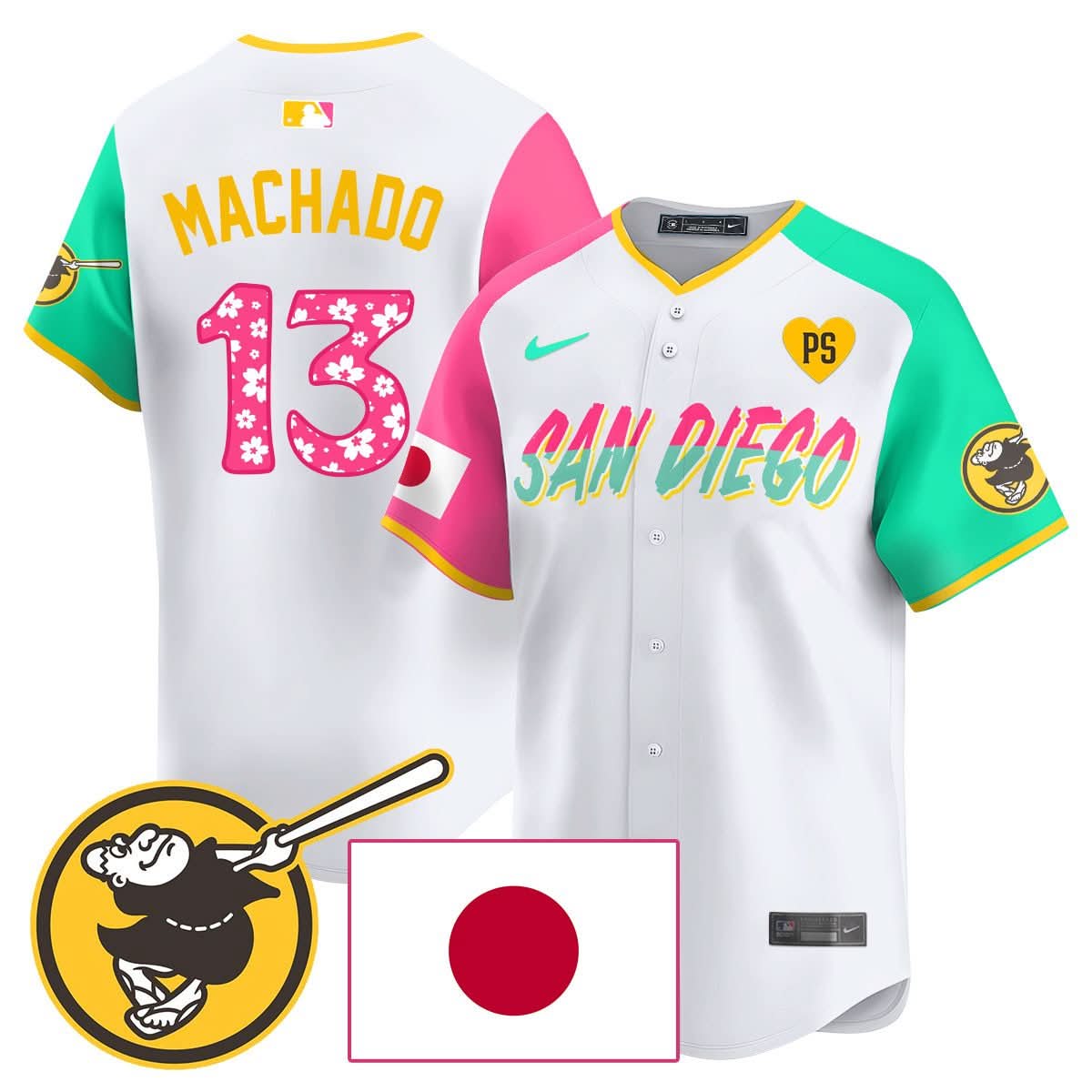 San Diego Padres Japanese Heritage Jersey - Stitched