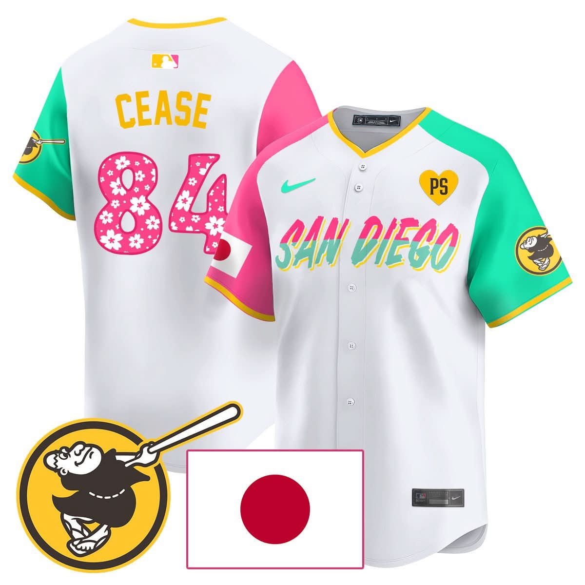 San Diego Padres Japanese Heritage Jersey - Stitched
