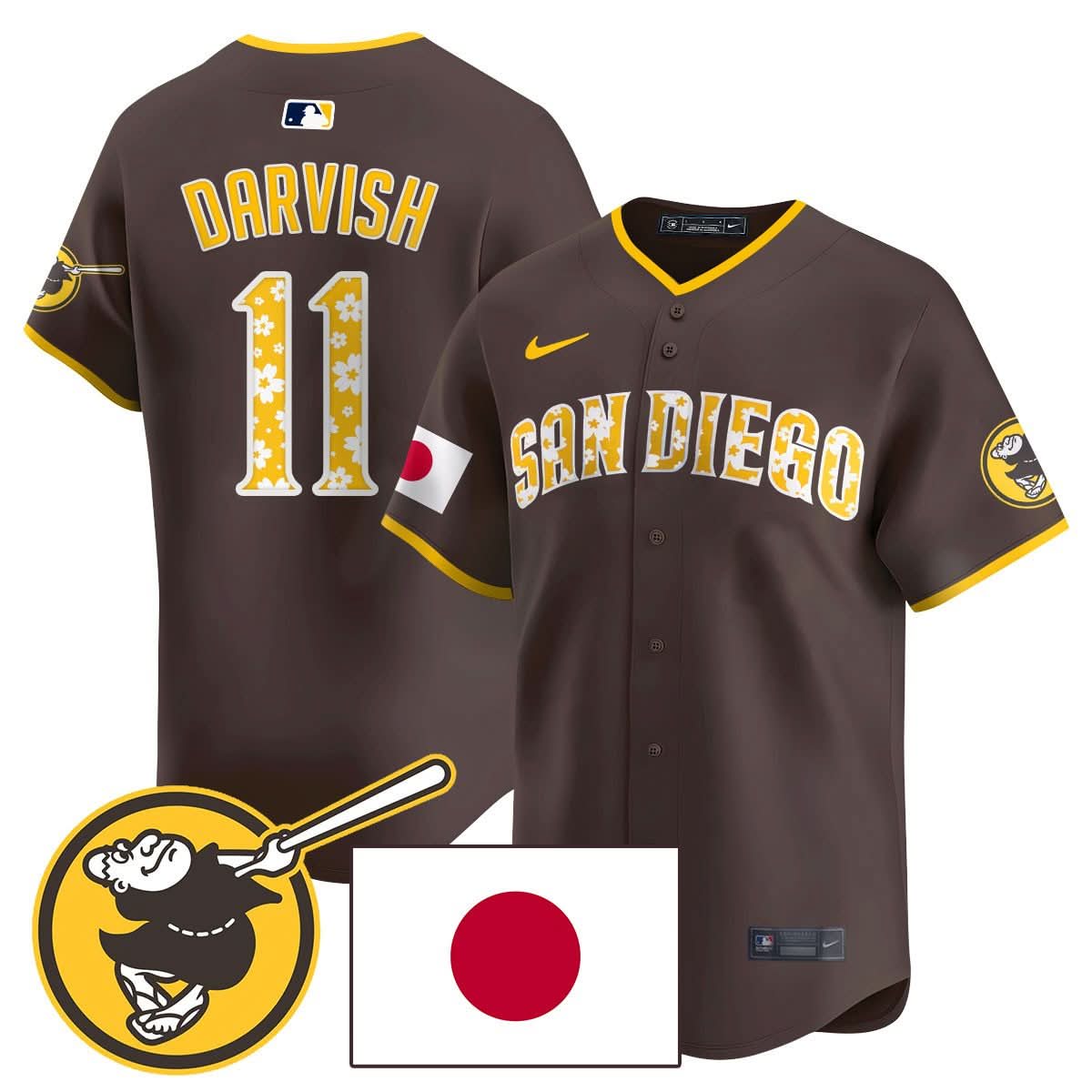 San Diego Padres Japanese Heritage Jersey - Stitched