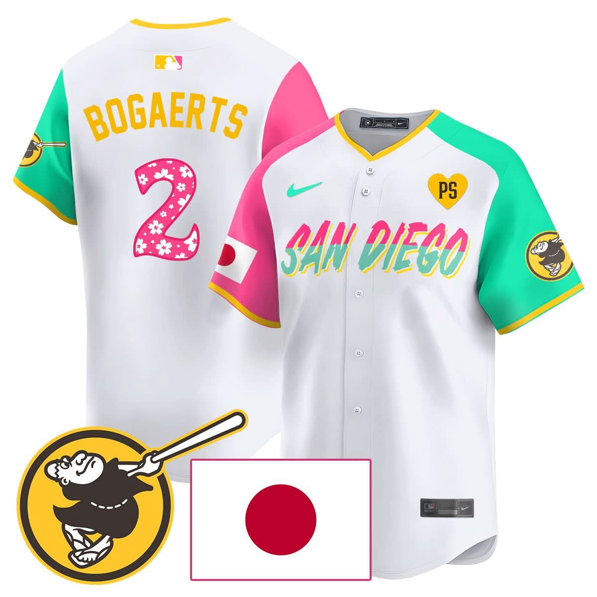San Diego Padres Japanese Heritage Jersey - Stitched