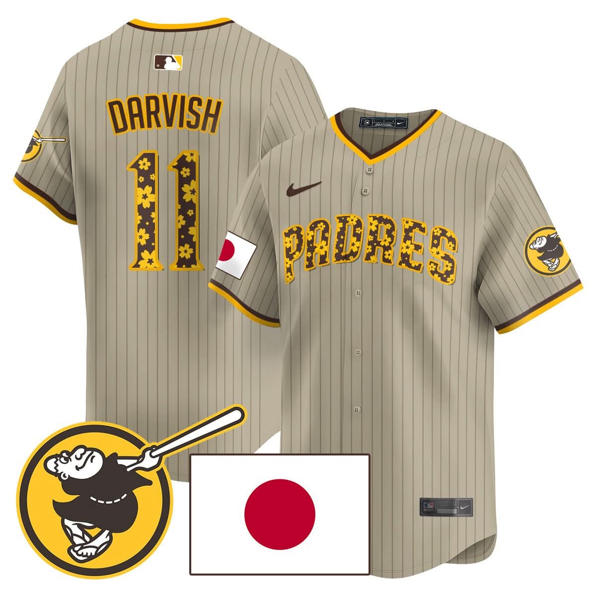 San Diego Padres Japanese Heritage Jersey - Stitched