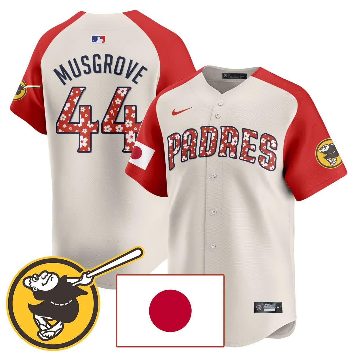 San Diego Padres Japanese Heritage Jersey - Stitched